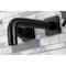 Kingston Brass KS6120DX Two-Handle Wall Mount Bathroom Faucet, Matte Black KS6120DX - alternate 2